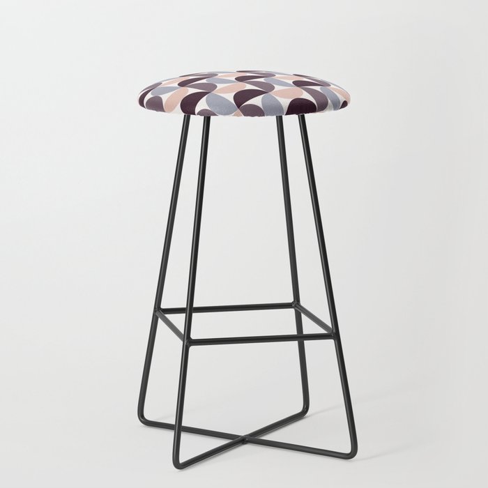 Bauhaus Mid Century Modern Geometric Pattern Xiv Stool