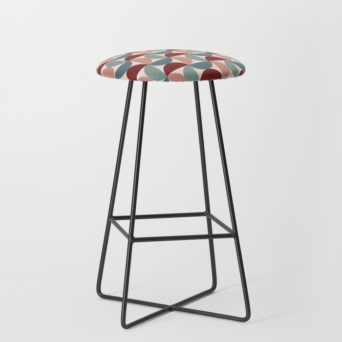Bauhaus Mid Century Modern Geometric Pattern Xv Stool
