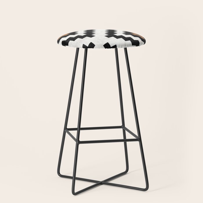 Urban Tribal Pattern No.16 - Aztec - Concrete And Wood Stool