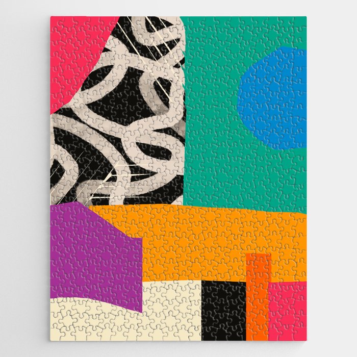 Mid Century Collage | Pattern 07: The Retro Edition Jigsaw Puzzle