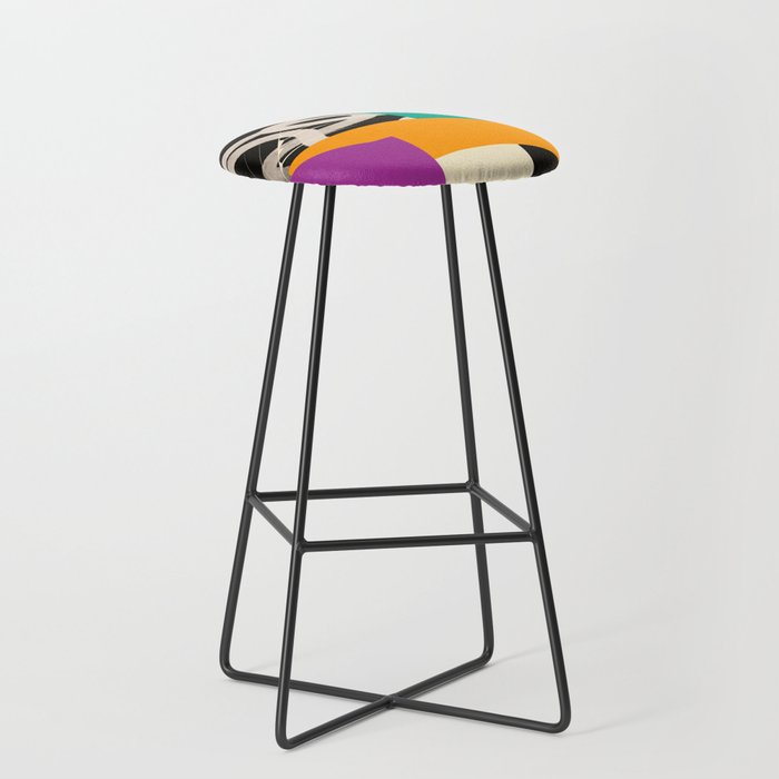 Mid Century Collage | Pattern 07: The Retro Edition Stool