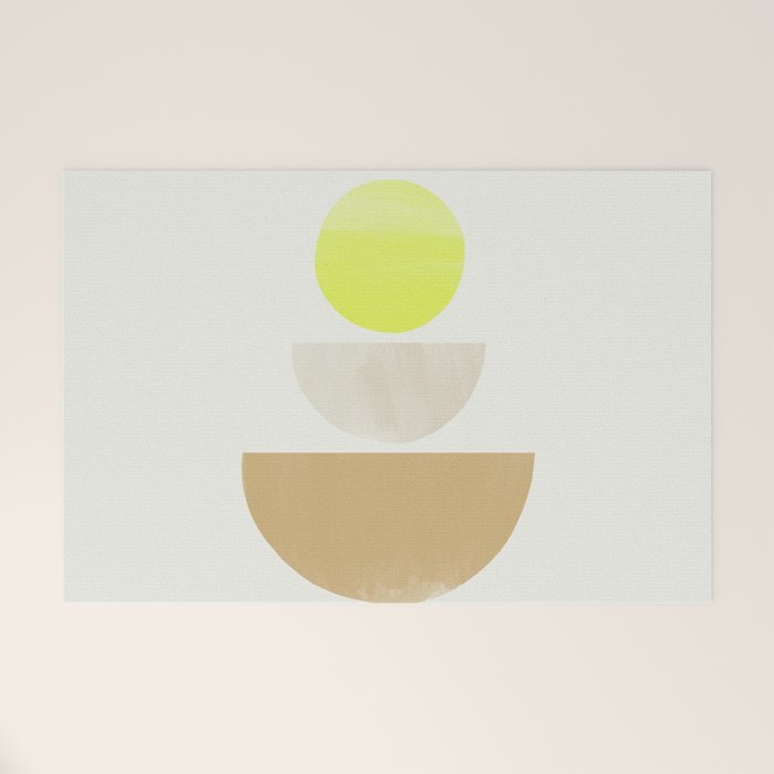 Balancing Shapes No.1 | Neon Welcome Mat
