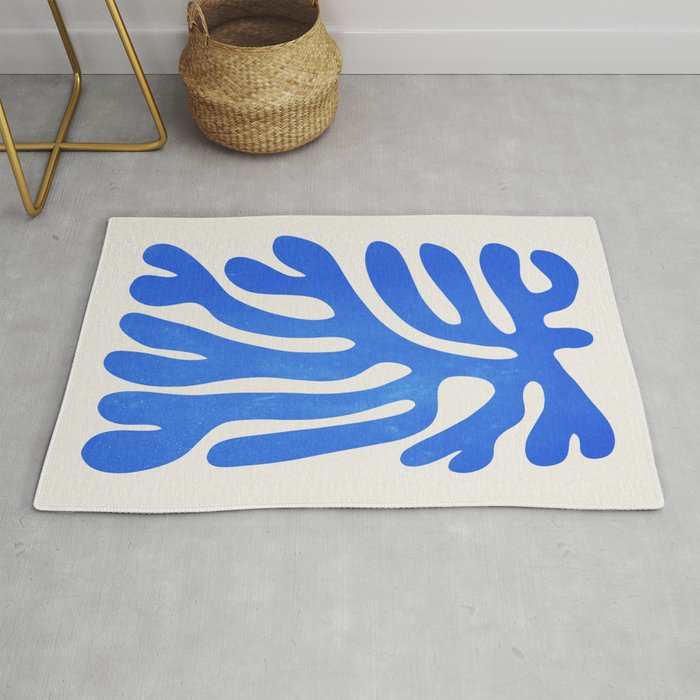Marseille Blue: Matisse Color Paper Cutouts 03 Rug