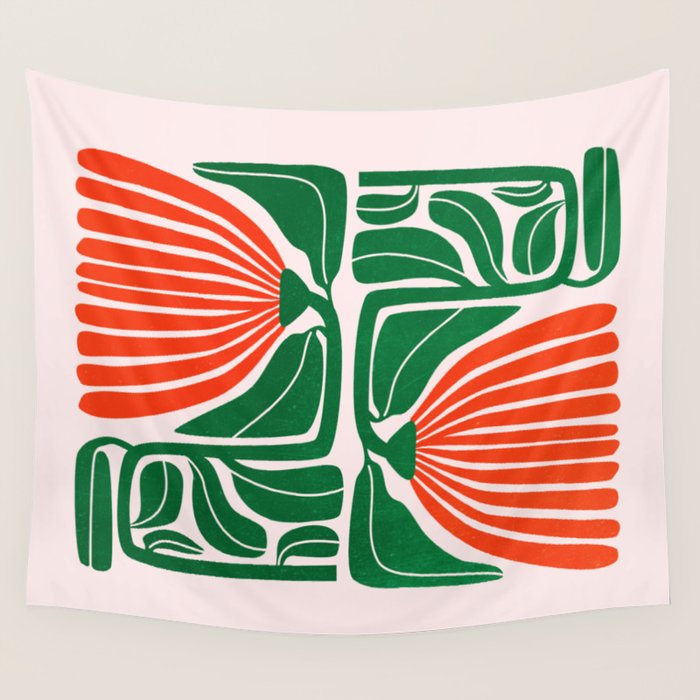 Pippin & Ferns: Les Fleurs | Flower Market 01 Wall Tapestry