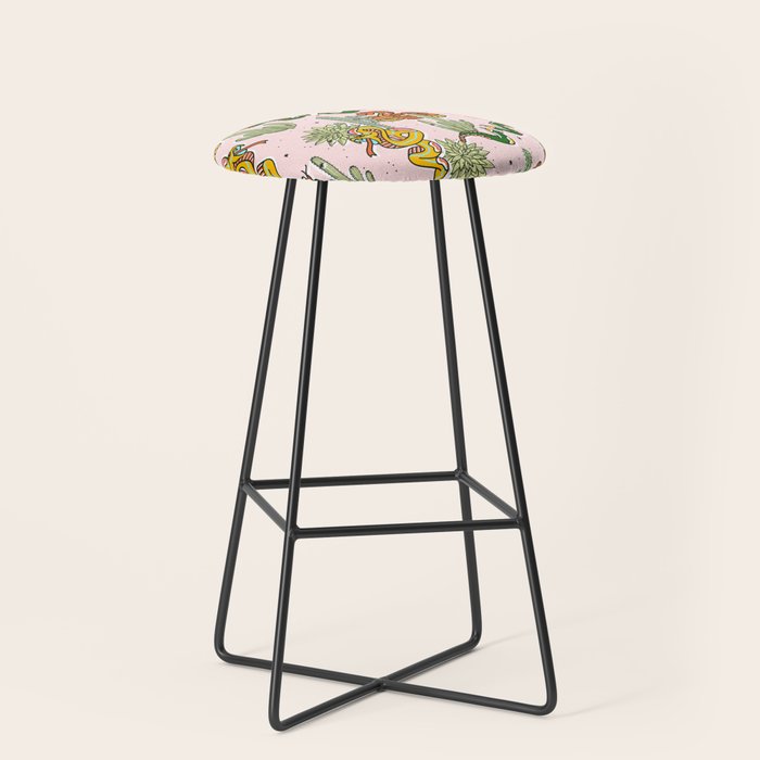 Join Or Die #Illustration #Wildlife #Pattern Stool