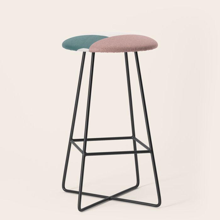 Abstract Earth 1-2 - Painted Shapes Stool