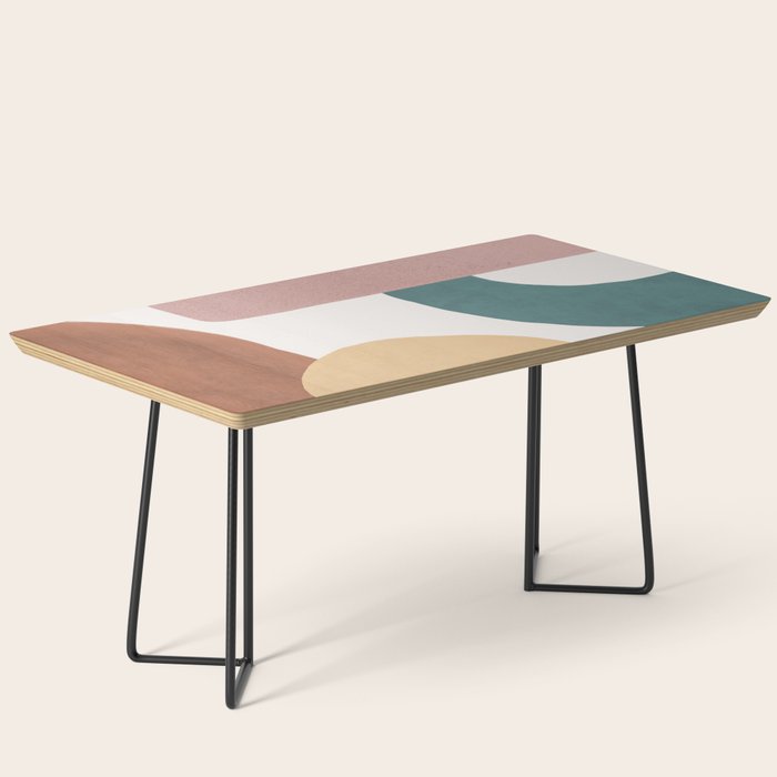 Abstract Earth 1-2 - Painted Shapes Coffee Table