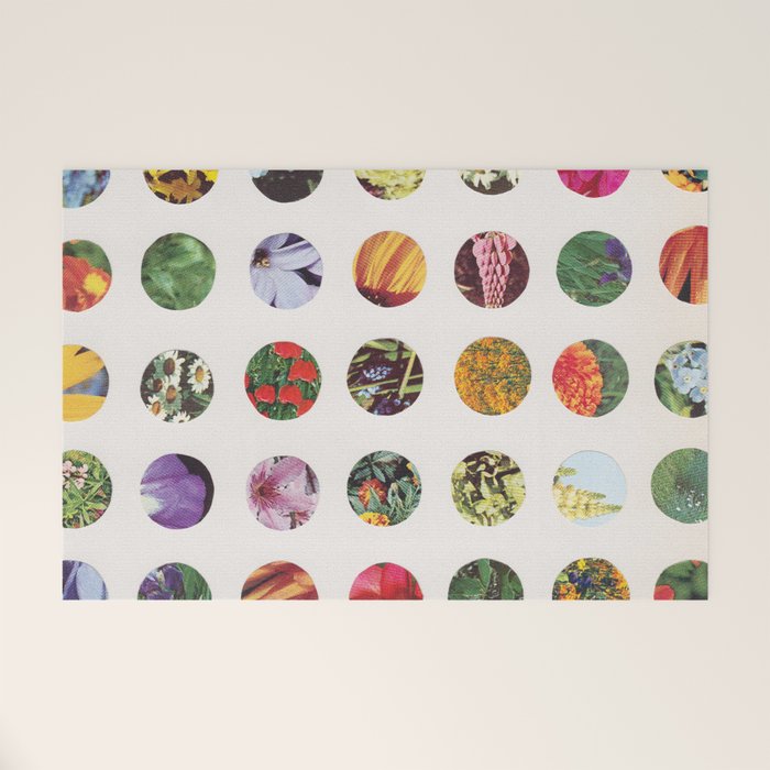 Floral Circles / Paper Pattern Welcome Mat