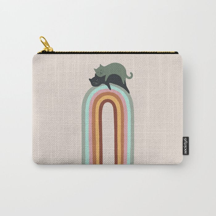 Rainbow Cat 3 Lover Hugs Carry All Pouch