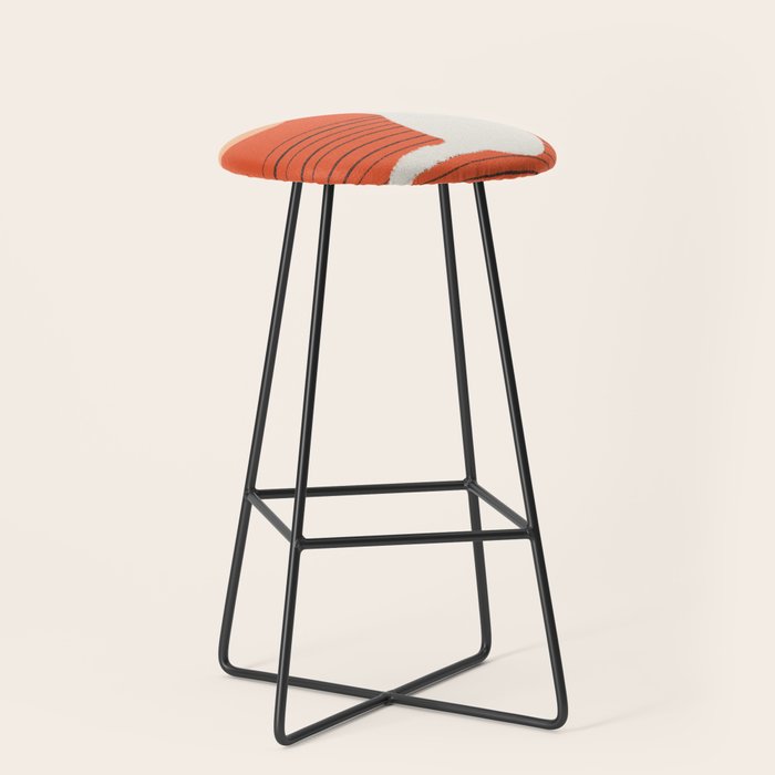 Abstraction Minimal Cat 31 Relax Day Stool