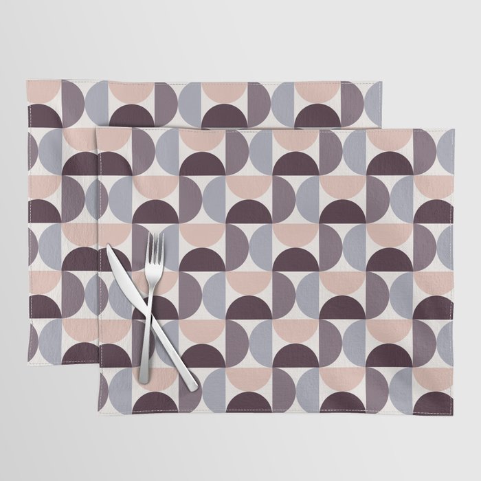 Bauhaus Mid Century Modern Geometric Pattern Xiv Placemat