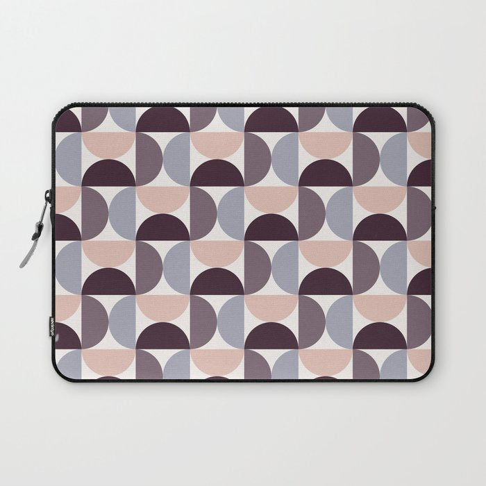 Bauhaus Mid Century Modern Geometric Pattern Xiv Laptop Sleeve