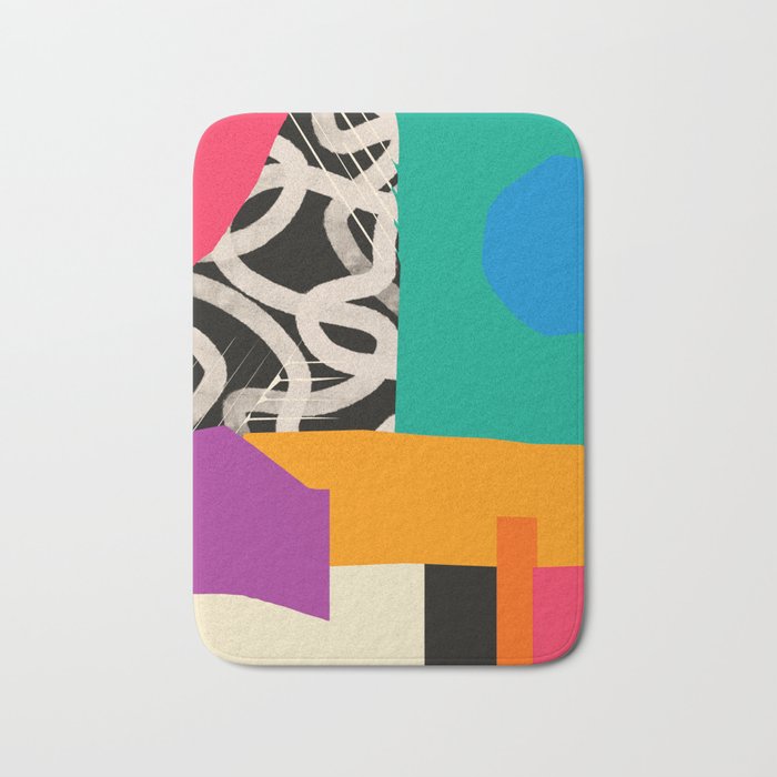 Mid Century Collage | Pattern 07: The Retro Edition Bath Mat