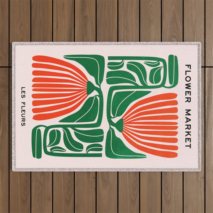 Pippin & Ferns: Les Fleurs | Flower Market 01 Outdoor Rug