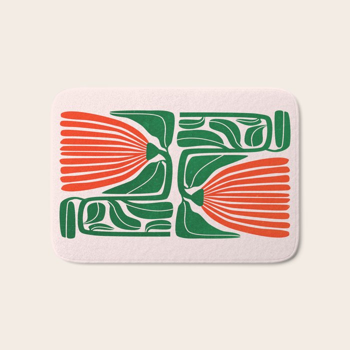 Pippin & Ferns: Les Fleurs | Flower Market 01 Bath Mat