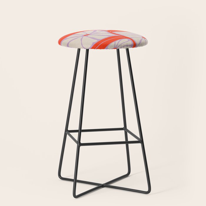 Plum & Flamingo: Les Fleurs | Flower Market Color Series 06 Stool