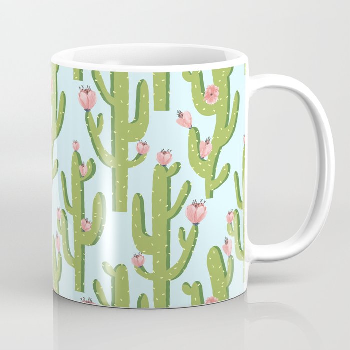 Summer Cactus #Illustration #Cactus Coffee Mug
