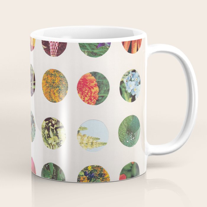 Floral Circles / Paper Pattern Coffee Mug