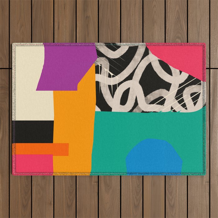 Mid Century Collage | Pattern 07: The Retro Edition Outdoor Rug