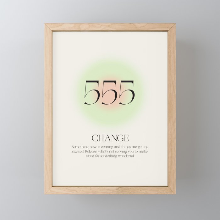 Angel Number 555 | Change Mini Art Print