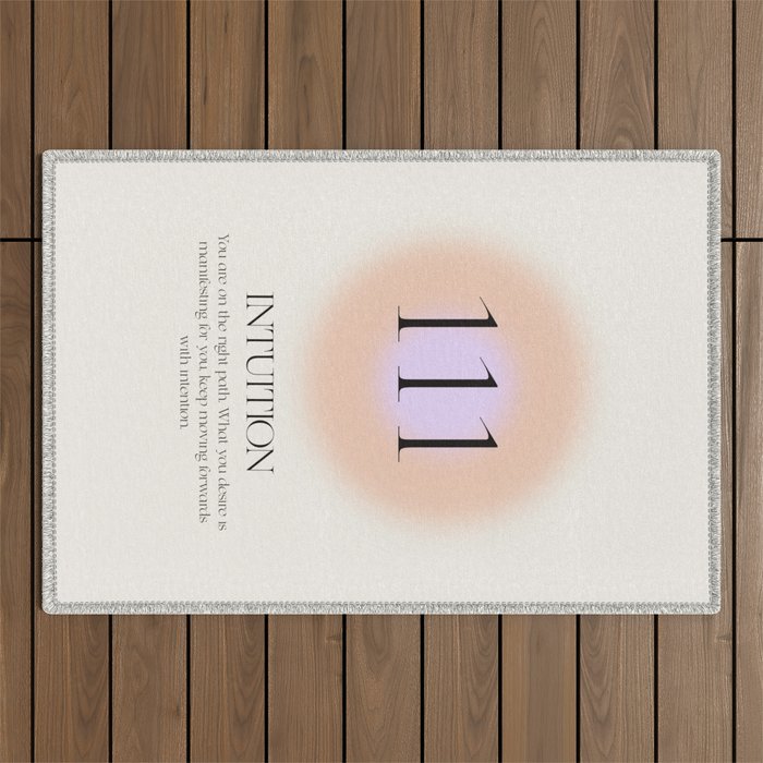 Angel Number 111 | Intuition Outdoor Rug