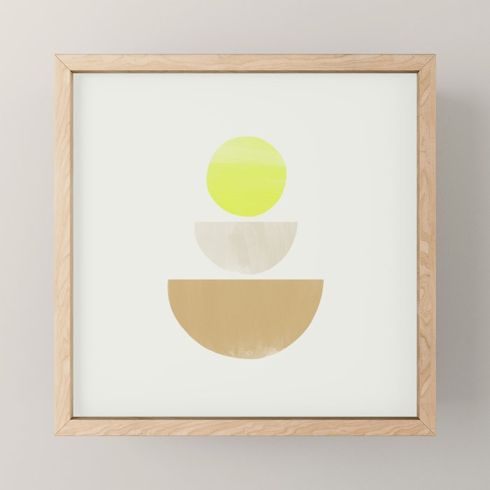 Balancing Shapes No.1 | Neon Mini Art Print