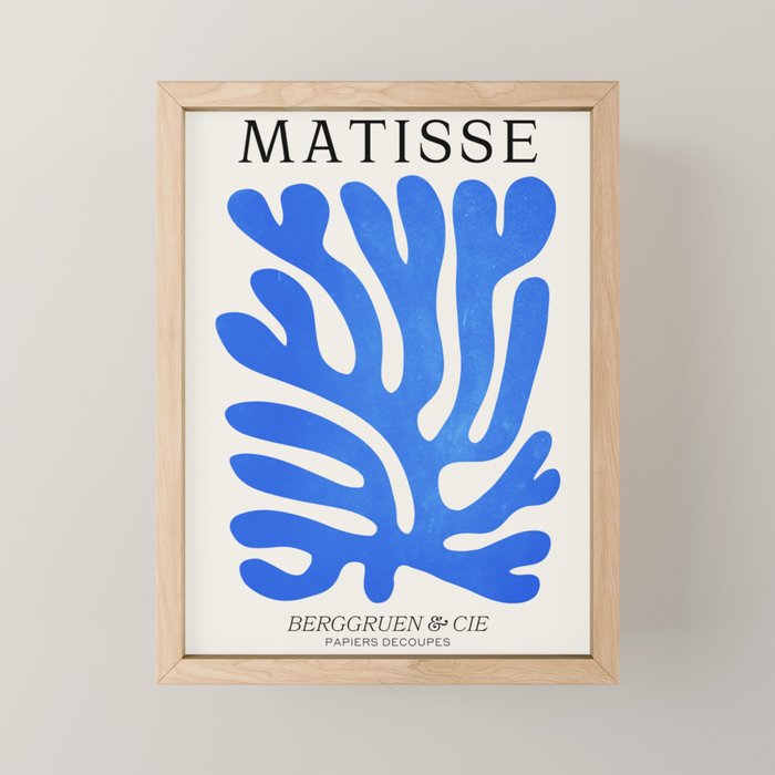 Marseille Blue: Matisse Color Paper Cutouts 03 Mini Art Print