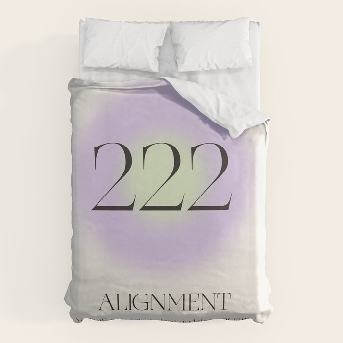Angel Number 222 | Alignment Duvet Cover