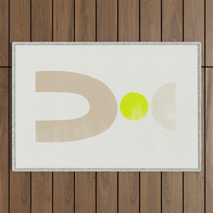 Balancing Shapes No.3 | Neon Outdoor Rug