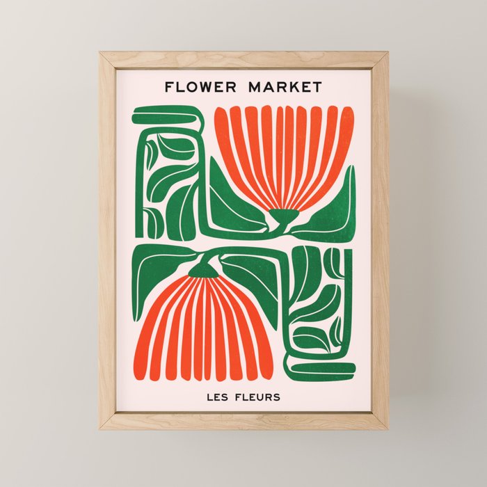 Pippin & Ferns: Les Fleurs | Flower Market 01 Mini Art Print