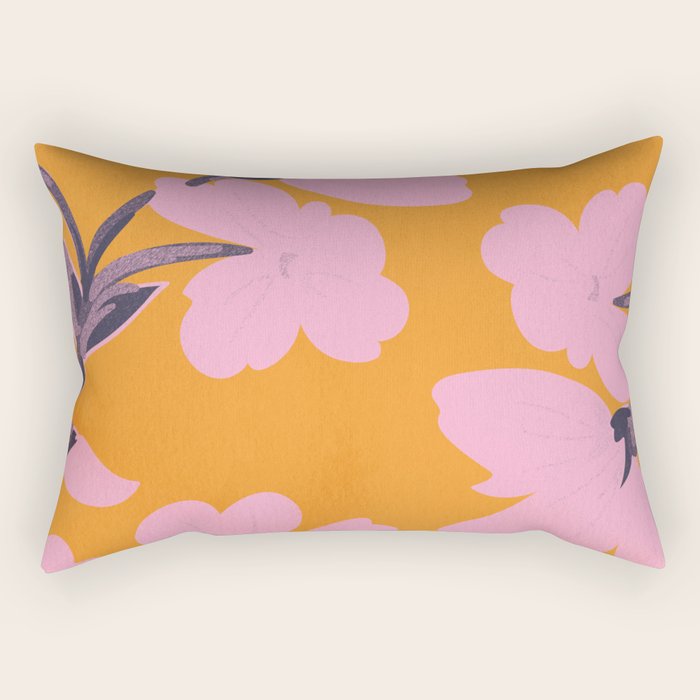 Abstract Minimal Flowers 18 Rectangular Pillow