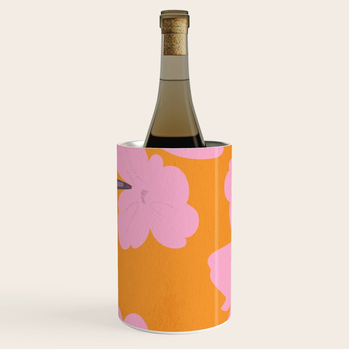 Abstract Minimal Flowers 18 Wine Chiller
