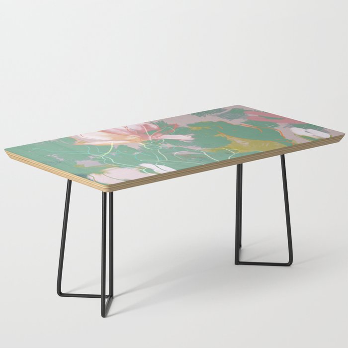 Magnolia Pastel Abstract Art Coffee Table