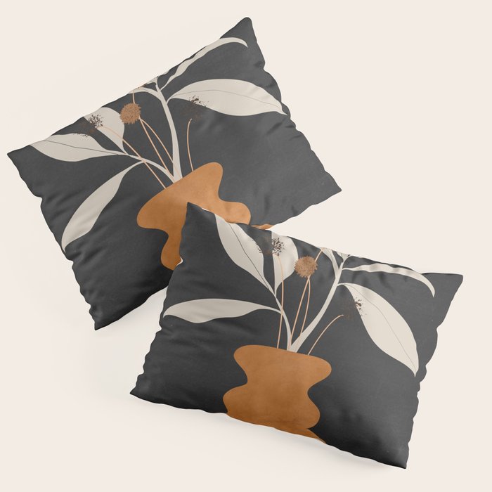 Minimal Abstract Art Vase Plant 11 Pillow Sham