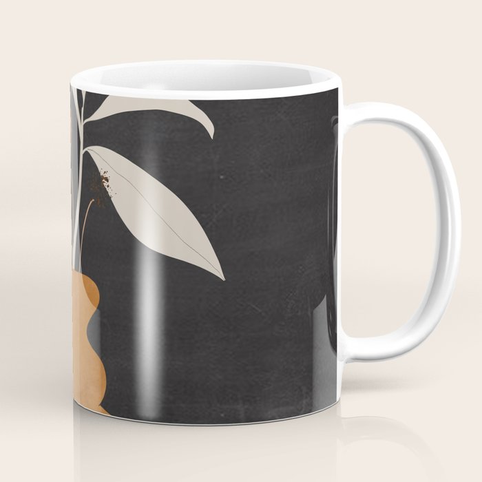 Minimal Abstract Art Vase Plant 11 Coffee Mug