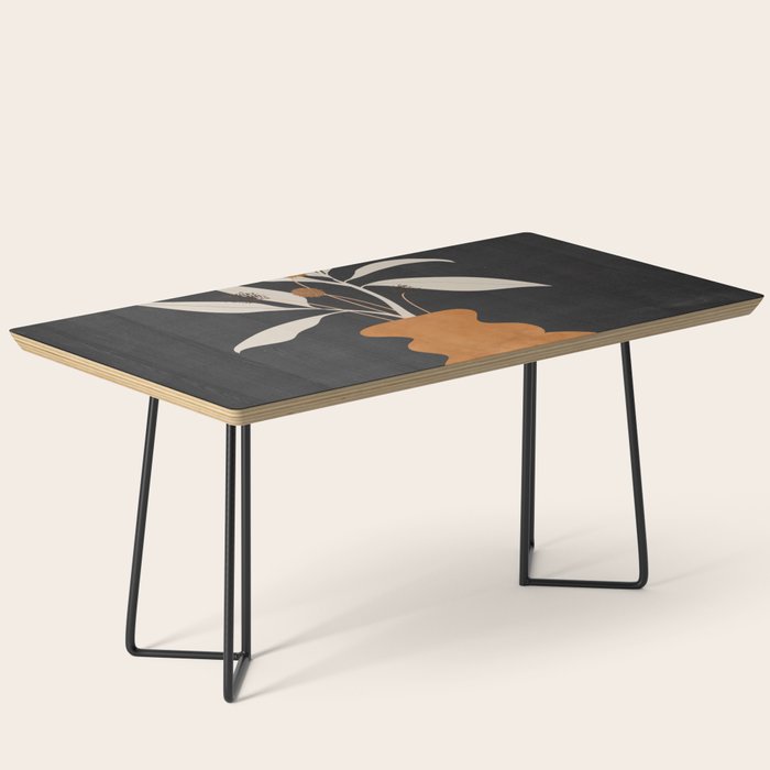Minimal Abstract Art Vase Plant 11 Coffee Table