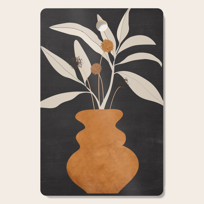 Minimal Abstract Art Vase Plant 11 Cutting Board