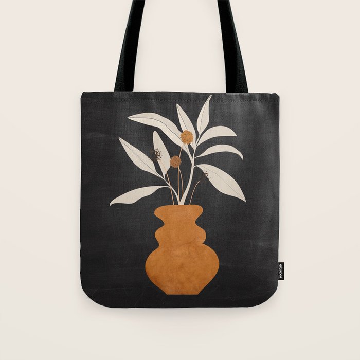 Minimal Abstract Art Vase Plant 11 Tote Bag