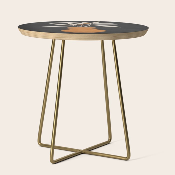 Minimal Abstract Art Vase Plant 11 Side Table