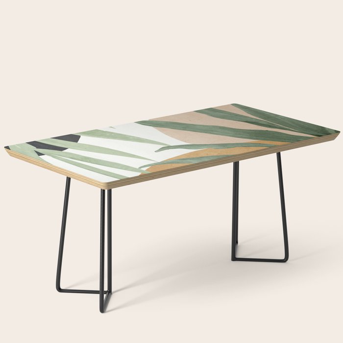 Abstract Art Tropical Leaves 4 Coffee Table