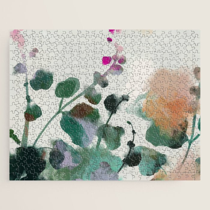 Floral Abstract Summer Autumn Jigsaw Puzzle