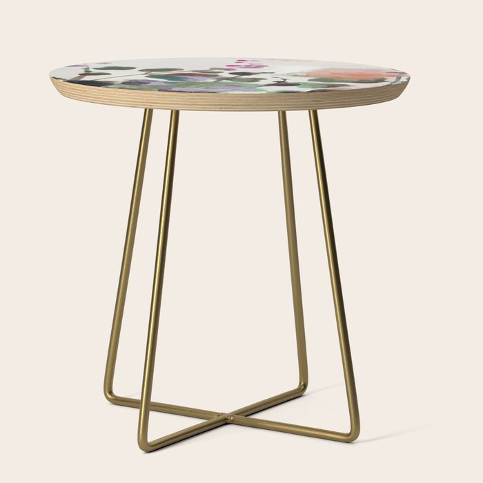 Floral Abstract Summer Autumn Side Table