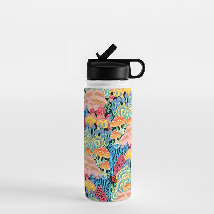 Fungi World (Mushroom World) - Bkbg Water Bottle
