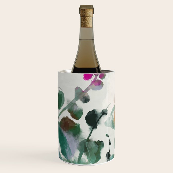 Floral Abstract Summer Autumn Wine Chiller