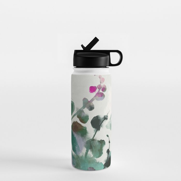 Floral Abstract Summer Autumn Water Bottle