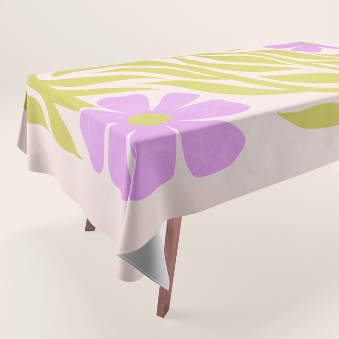 Lilac & Lime: Les Fleurs | Flower Market Color Series 02 Tablecloth