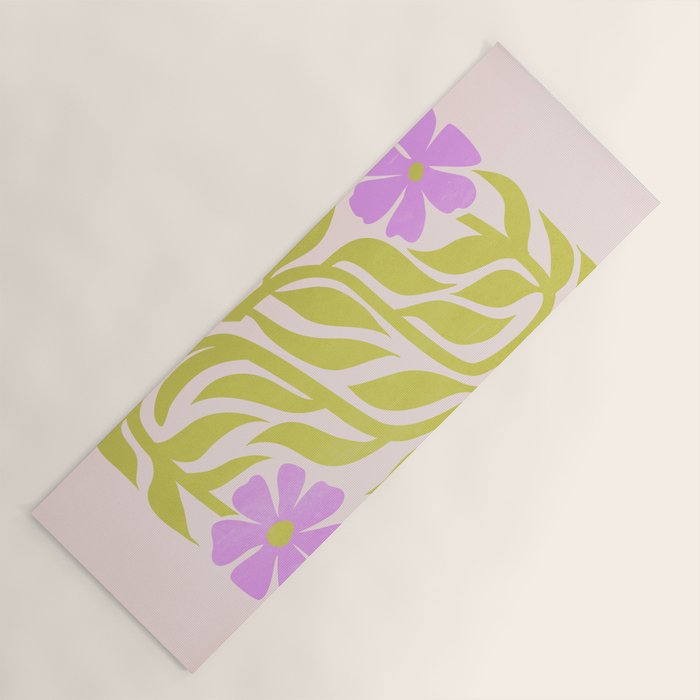 Lilac & Lime: Les Fleurs | Flower Market Color Series 02 Yoga Mat