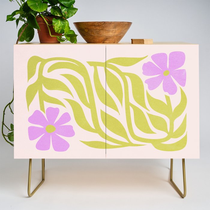 Lilac & Lime: Les Fleurs | Flower Market Color Series 02 Credenza