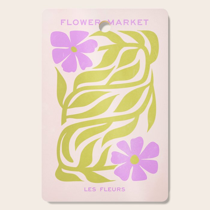 Lilac & Lime: Les Fleurs | Flower Market Color Series 02 Cutting Board