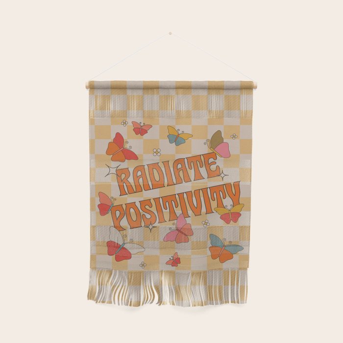 Radiate Positivity Butterflies Wall Hanging
